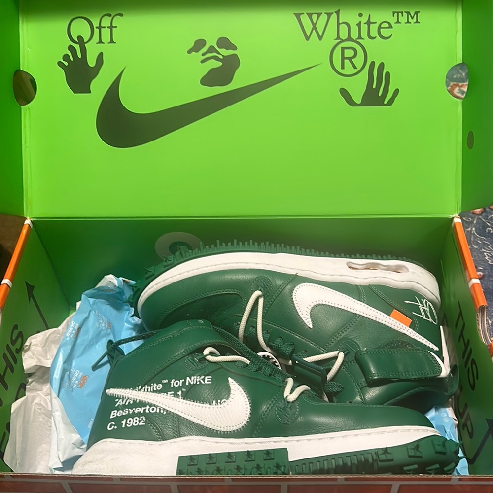 Men’s Sneakers Brand Off White x Nike Air Force one collab high tops